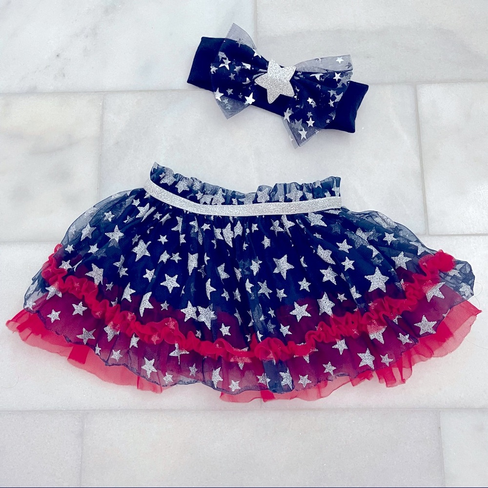 🇺🇸 4th of July Tutu & headband set. 12 months. EUC. 🇺🇸